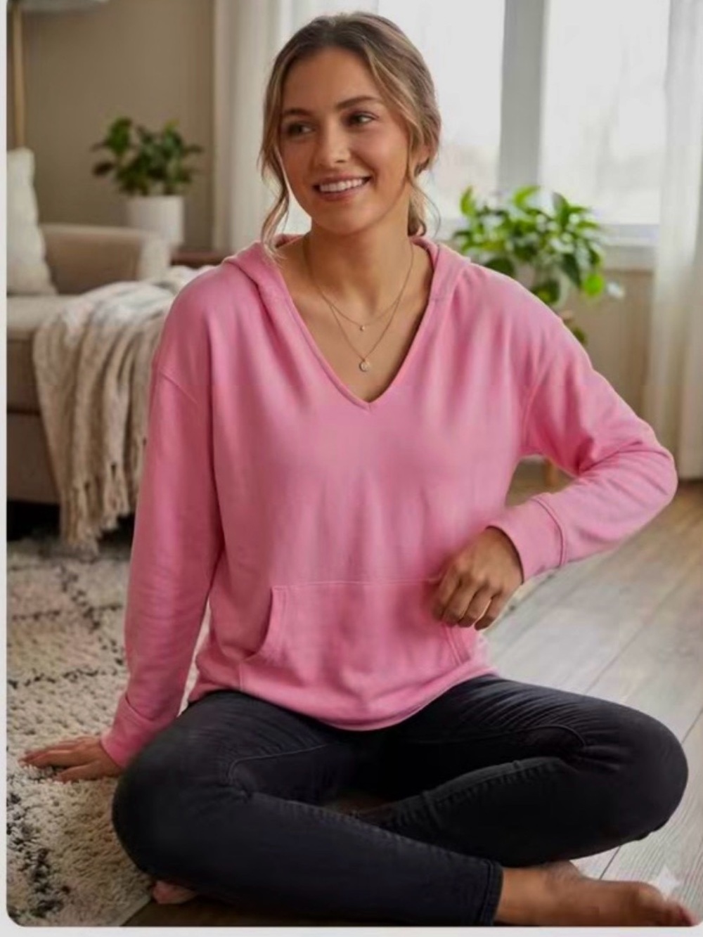 NWOT SO pink lounge hoodie